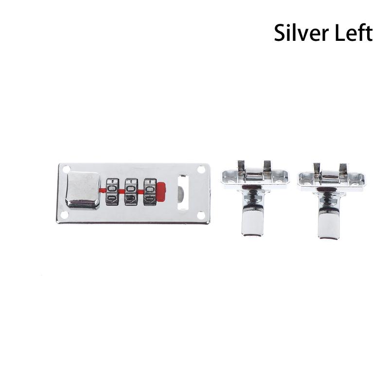 

3-Digit Combination Lock 65*29Mm Password Lock Latch Keyless Jewelry Wooden Box Fixed Lock Suitcase Coded Locks Hardware Left серебряный