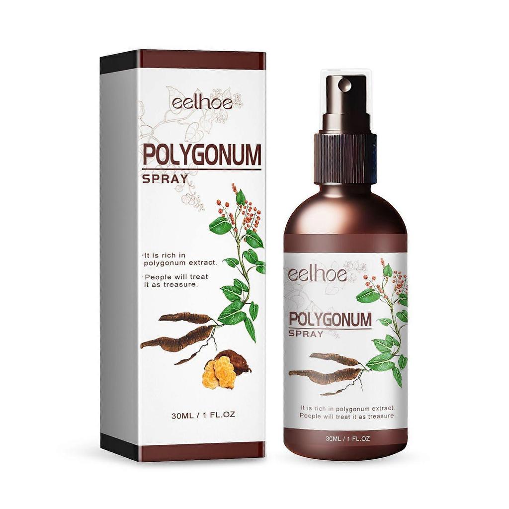 Polygonum Hair Conditioning Spray with Ginseng & Reishi Moisturizing Black Shine, Strengthens Roots & Covers Gray, 150ml