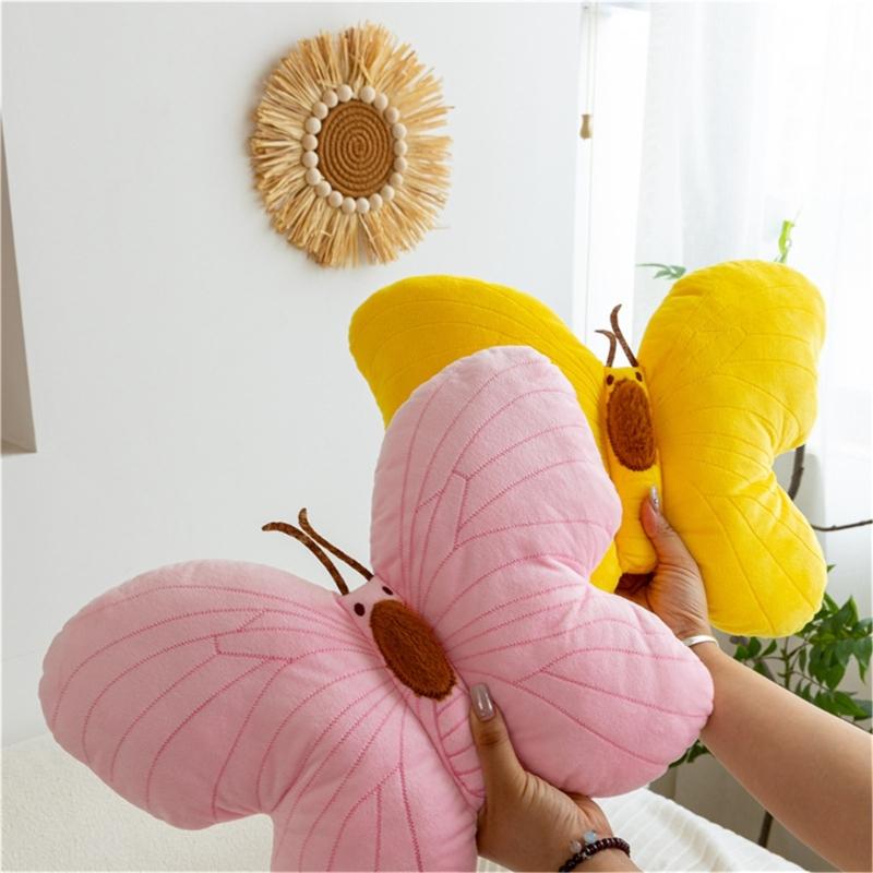 Soft Plushes Butterfly Pillow for Bedroom Living Room Decoration and Kids Room