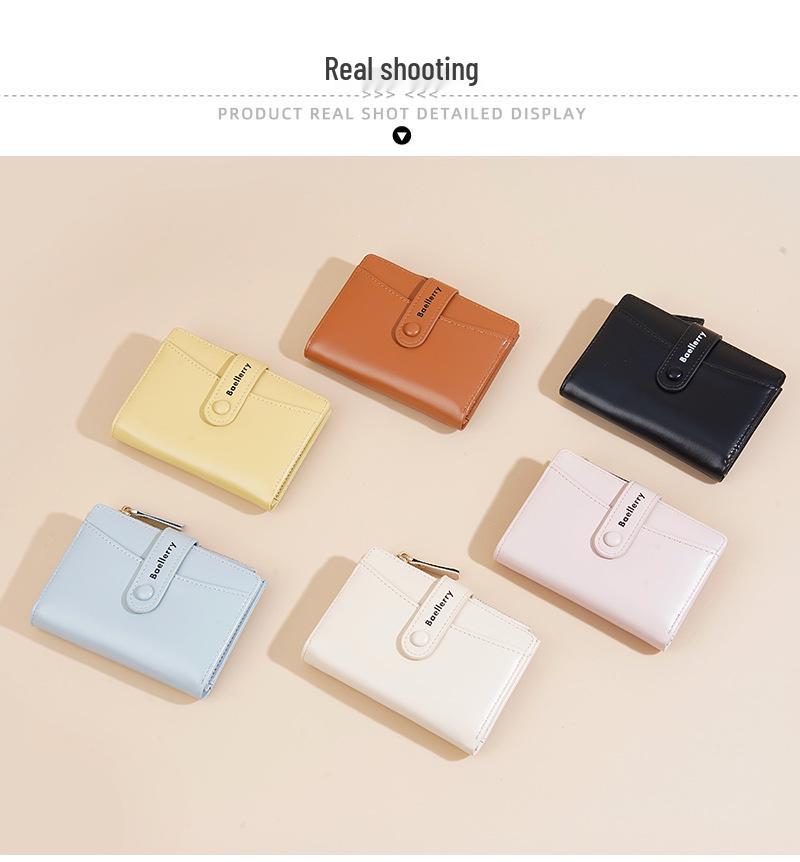 Women's Short Style Wallet: Large Capacity Multi-Card Holder & Coin Purse