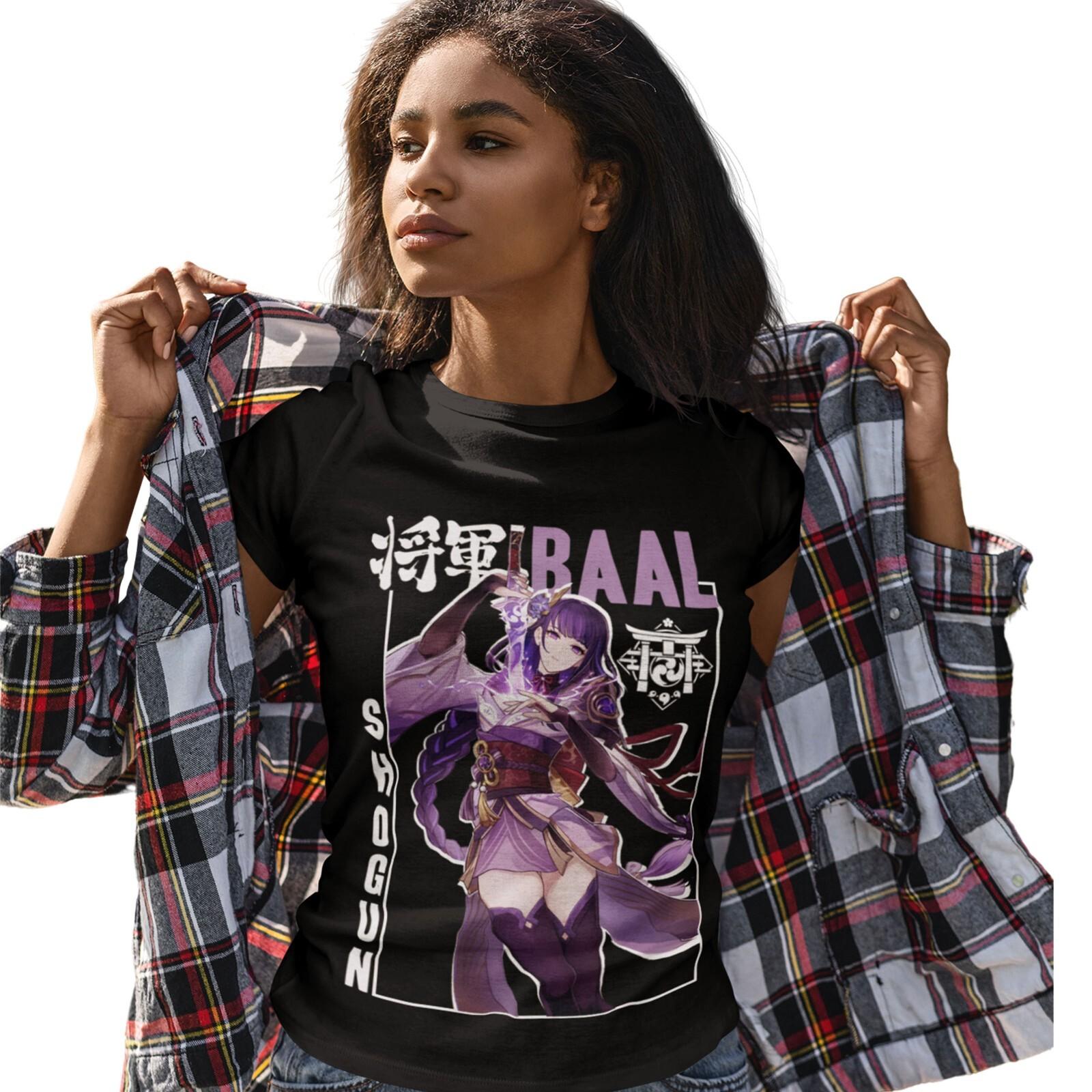 raiden shogun,baal, genshin impact shogun new Unisex T-Shirt Mens Womens Tees Top,anime 2022 M