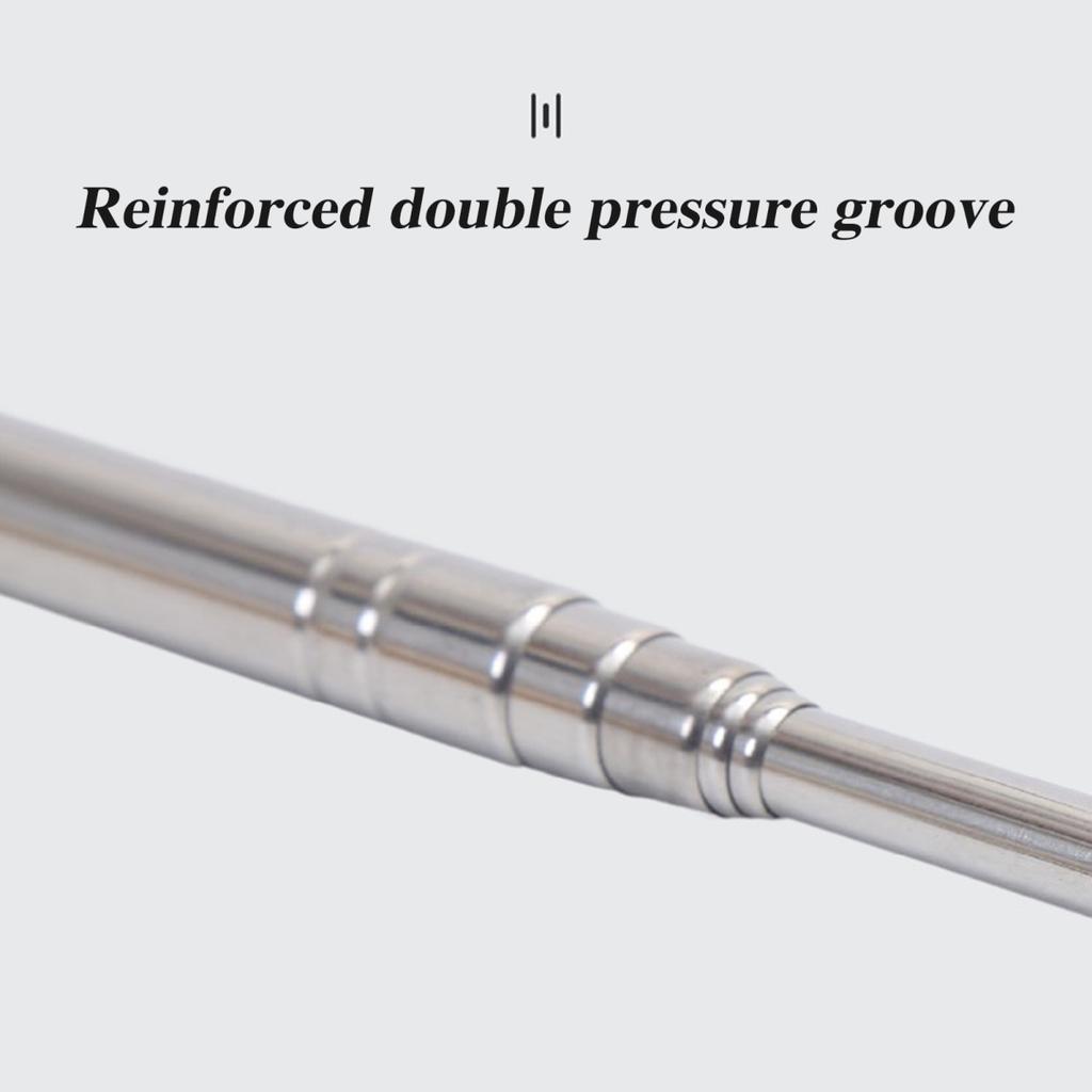 Yousheng 1,2/1,6 m Teleskop-Tourguide-Fahnenmast mit rutschfestem Griff, robuster, ausziehbarer Edelstahl-Fahnenmast für Lehrerzeiger