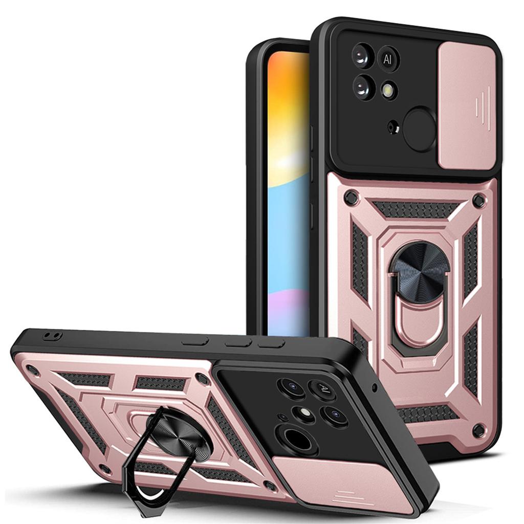 Shockproof Armor Case For Xiaomi Redmi 10C 4G Car Holder Phone Cover For Redmi10C 4g Camera Lens Protection Fundas