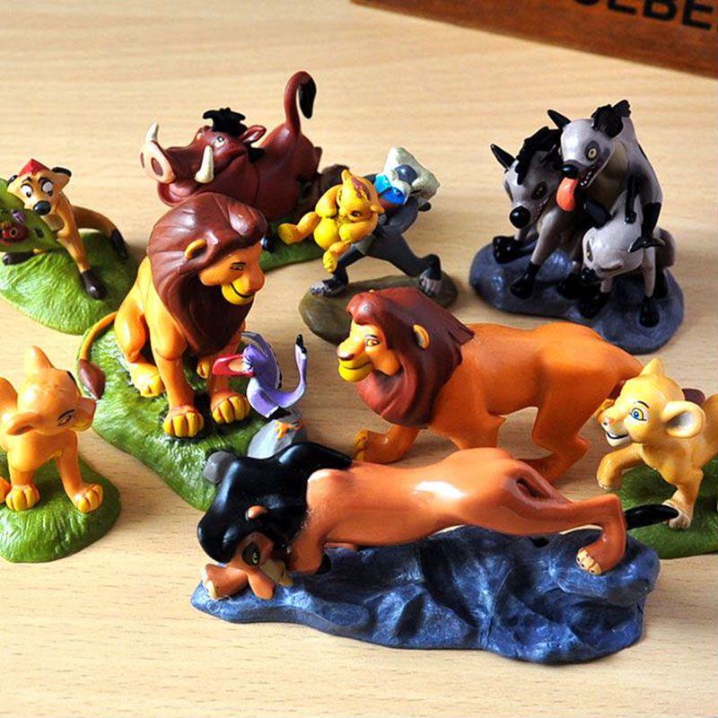 Collezione di Figure Il Re Leone Set di Bambole Giocattolo Simba con Materiale PVC di Qualità Premium