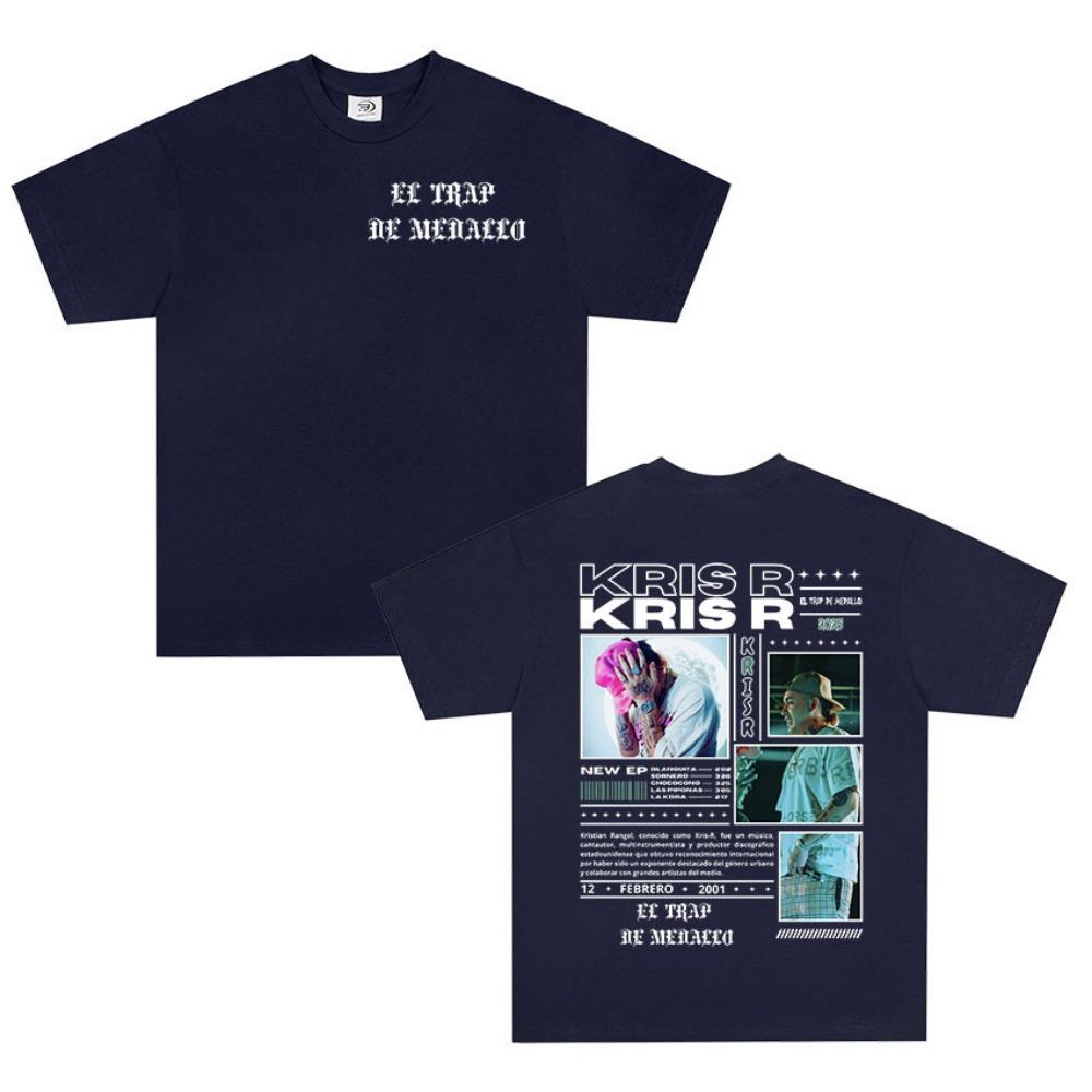 Rapper Kris R Return To The Trap Album T Shirts Men Summer Fashion O-Neck T-shirt Unisex Gothic Tees Streetwear