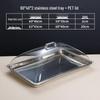 Yude 304 Stainless Steel Food Display Tray with Transparent Cover