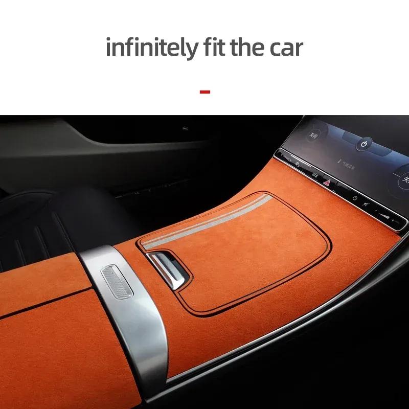 Car Interior Center Console Panel Trim Sticker for Mercedes W206 C Class C200 C220 C260 C300 C180 Made of Alcantara Accessories