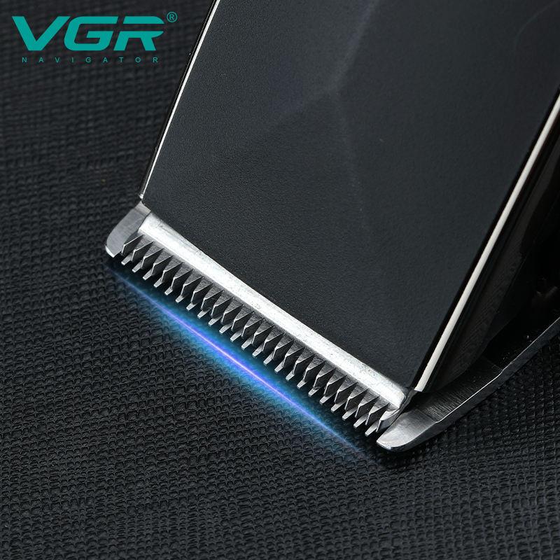 VGR 033 Professional Corded Electric Hair Trimmer Hair Cutting Machine for Men Hair Clipper Shape Carving Stainless Steel Oil Head Electric Clippers