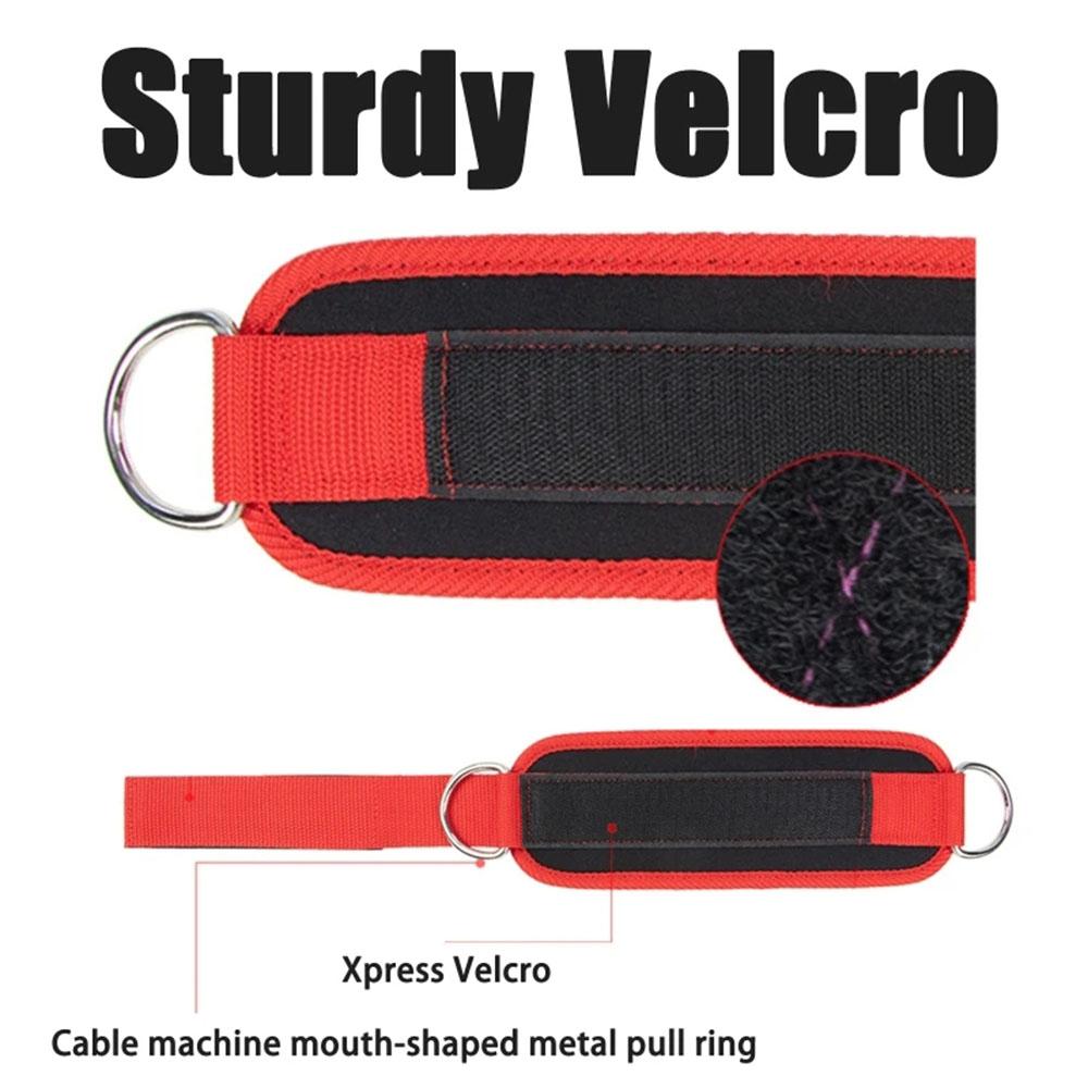 Ankle Straps Leg Strength Workouts Pulley izable Fit D-Ring Support Cuffs Athletic Exercises Fitness Home Gym Booty Workouts