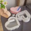 Heart Shaped Vase Silicone Mold DIY Epoxy Resin Molds Test Tube Flower Pots Container Mold Hydroponic Plant Plaster Mold