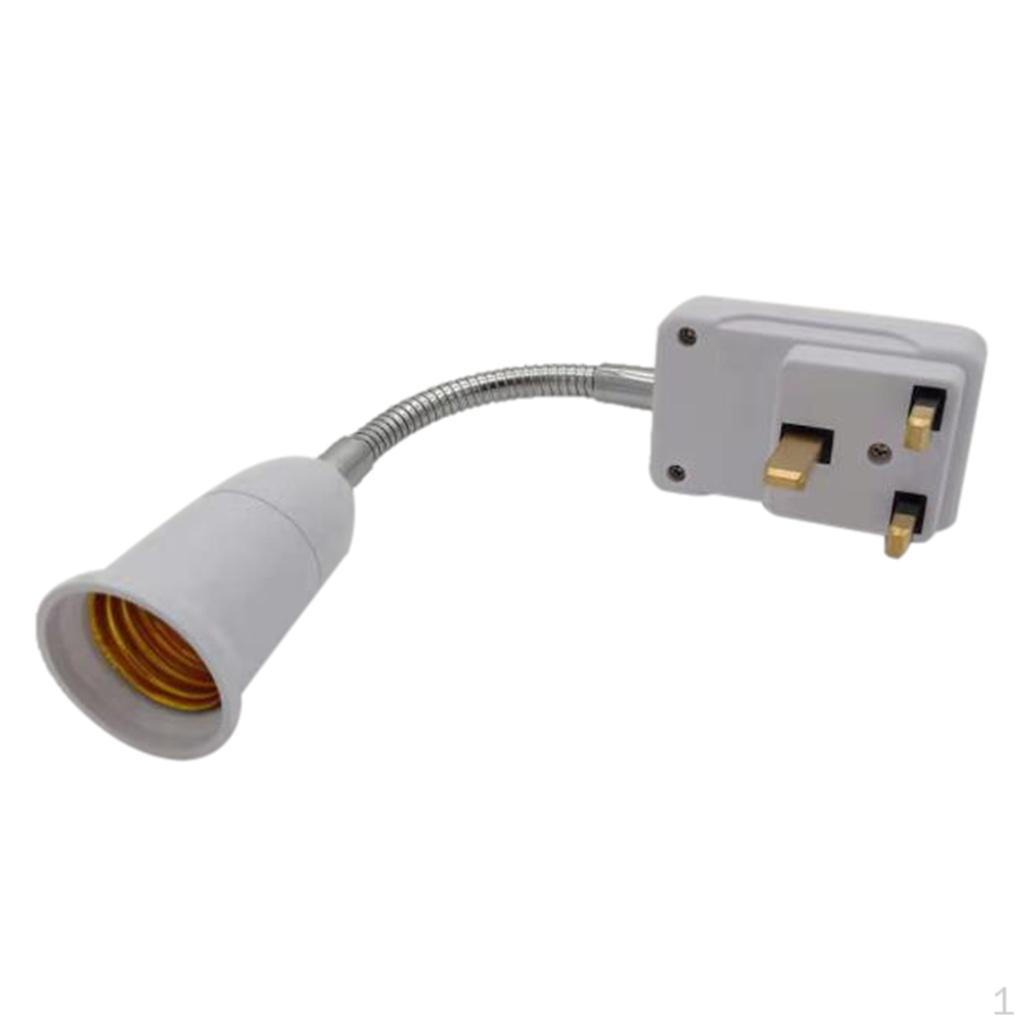 

E27 Screw Light Bulb Socket Holder Converter with On/Off Switch 3A-UK Plug