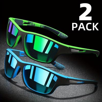 1/2 pary Okulary przeciwsłoneczne owijane dla mężczyzn kobiet Sporty na świeżym powietrzu Podróże Jazda Ochrona UV