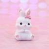 Cute Bunny Cake Decoration Rabbit Animal Ornaments Cake Topper Party Dessert Decor Birthday Party Baby Shower Baking Supplies