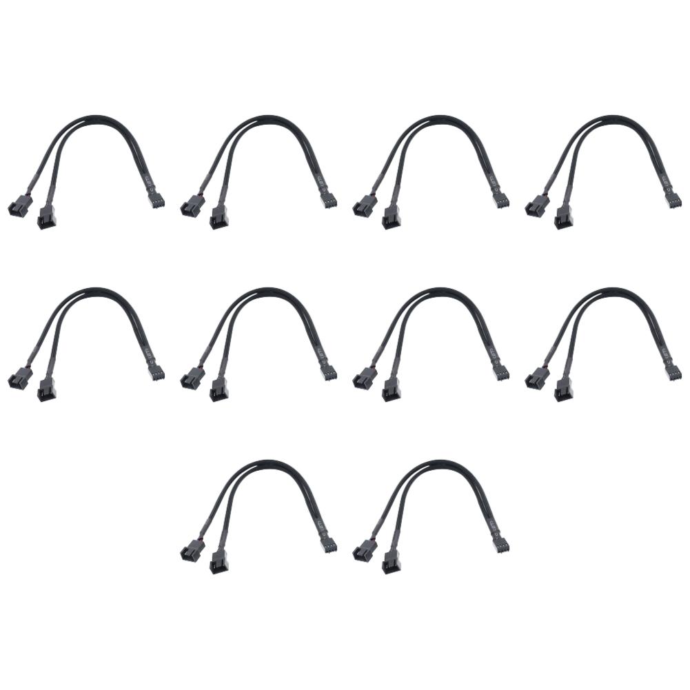 5-20Pcs 1007 24AWG Motherboard CPU PC Cases Fan 4 Pin Extension Y Splitter Cable 4 Pin To 3/4 Pin Household Computer Accessories