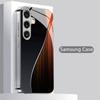 Browns Wood Curved Edge Pattern 2D Phone Case for Samsung S26 S25 S24 S23 S22 S21 S20 A56 A36 A16 Electroplated Glass Protective