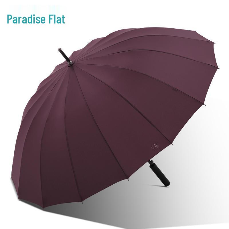 Paradise 16-Rib Extra Large Business Umbrella - Semi-Automatic, Double Person, Sun & Rain Protection with Long Handle