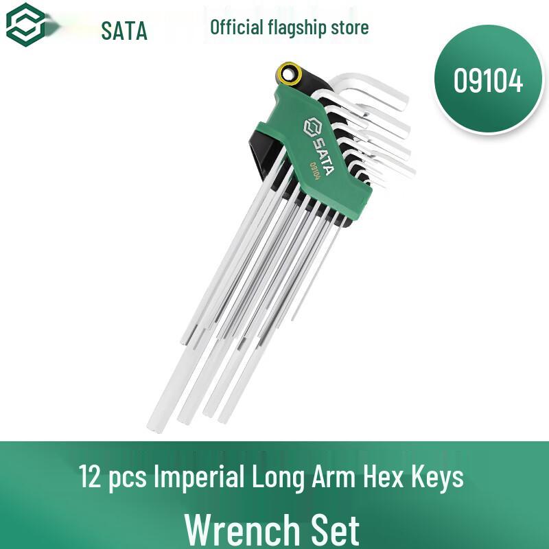 SATA 12-Piece Imperial Extra-Long Hex Key Set