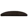 Self Adhesive Stair Treads 30 Pcs 56 X 17 X 3 Cm Dark Brown Semi Round
