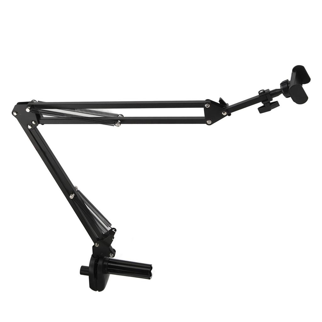 Handy Faulhalterung Halterung Legierter Stahl Verstellbar Schwerlast Handyhalter für Desktop Livestreaming Schwarz