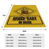 Bridge Baby on Board Wool Blanket Death Stranding Creative Throw Blanket for Bed Sofa Couch 125*100cm Rug Piece,