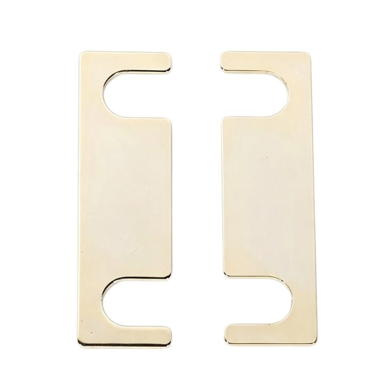 Speaker Link Plates 1Pair, Gold Tone Metal Plates for Binding Post Bridge Use in Home Speaker Systems and Daily Use