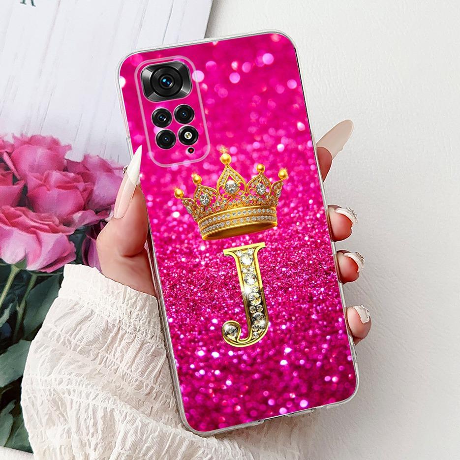 For Xiaomi Redmi Note 11 4G Case Note 11S Cute Letters Cover Soft Silicone Case For Xiaomi Redmi Note 11 Pro Plus Note11 S Shell