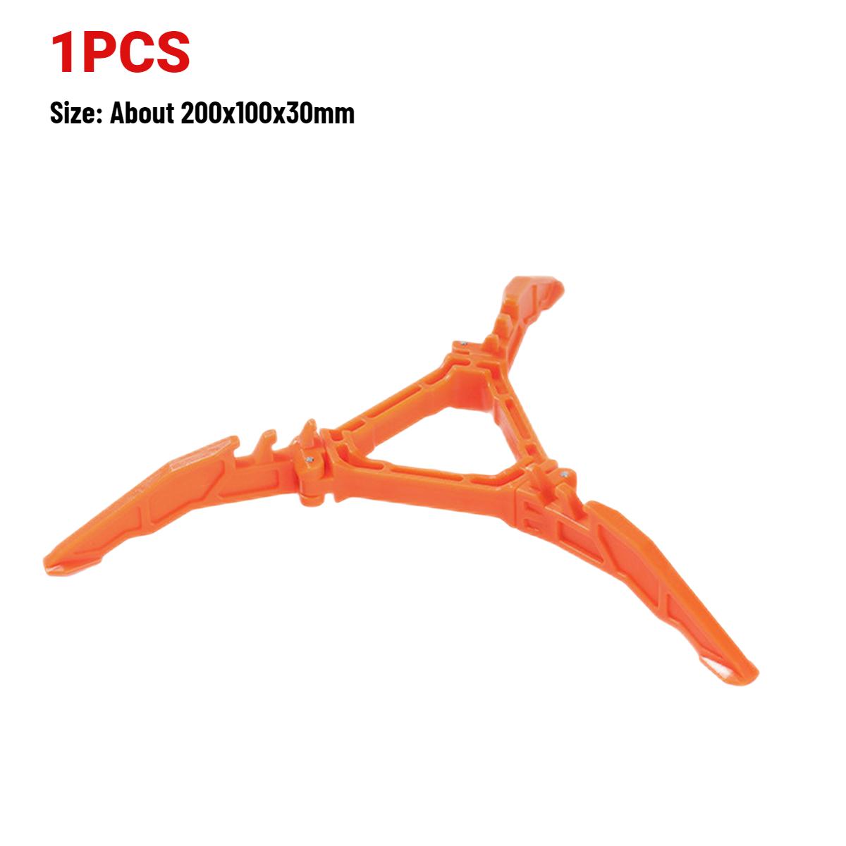 

Nylon Gas Canister Stand Foldable Outdoor Gas Tank Bracket Camping Stove Bottle Stand Universal Tripod Folding Canister Stand помаранчевий