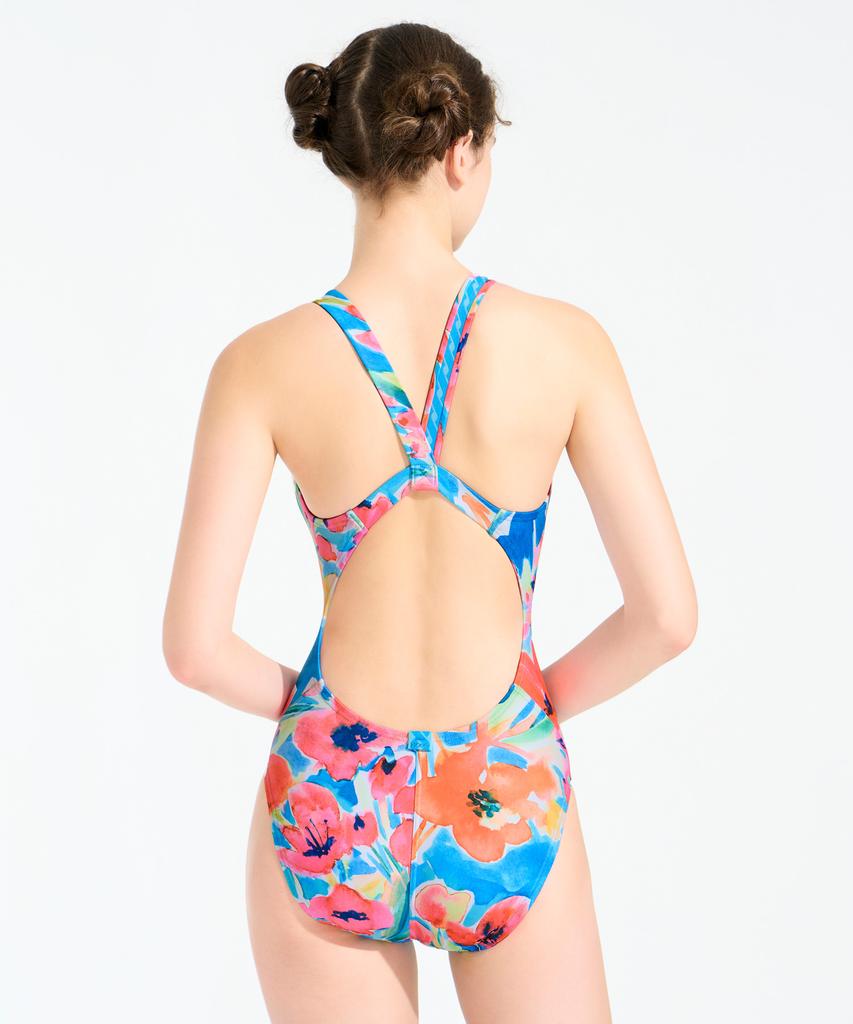 Hugeu 723 Capri Bloom Middle Cut V-Back Wsa2752