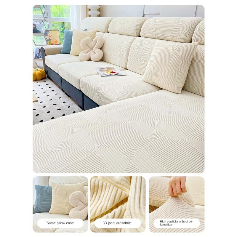 Sofabezug All-Inclusive-Universalbezug Einfaches, modernes Vier-Jahreszeiten-Sofakissen Rutschfestes nordisches Vollbezugstuch