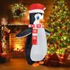 Pinguin aufblasbares Kostüm mit Schal, Erwachsene