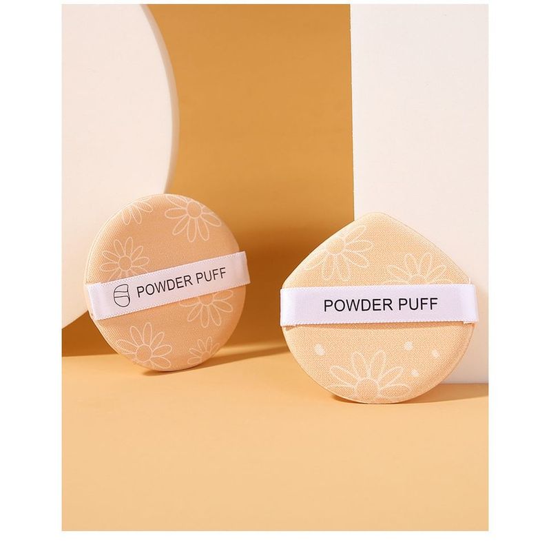 Jesireca - Set of 2: Floral Powder Puff (Various Designs)