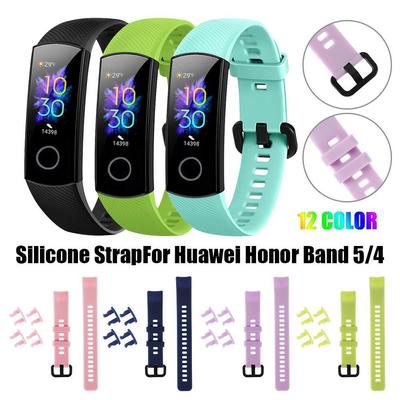 Soft Bracelet Wristbands For Honor Band 5 4 Watch Band Replacement Strap Silicone