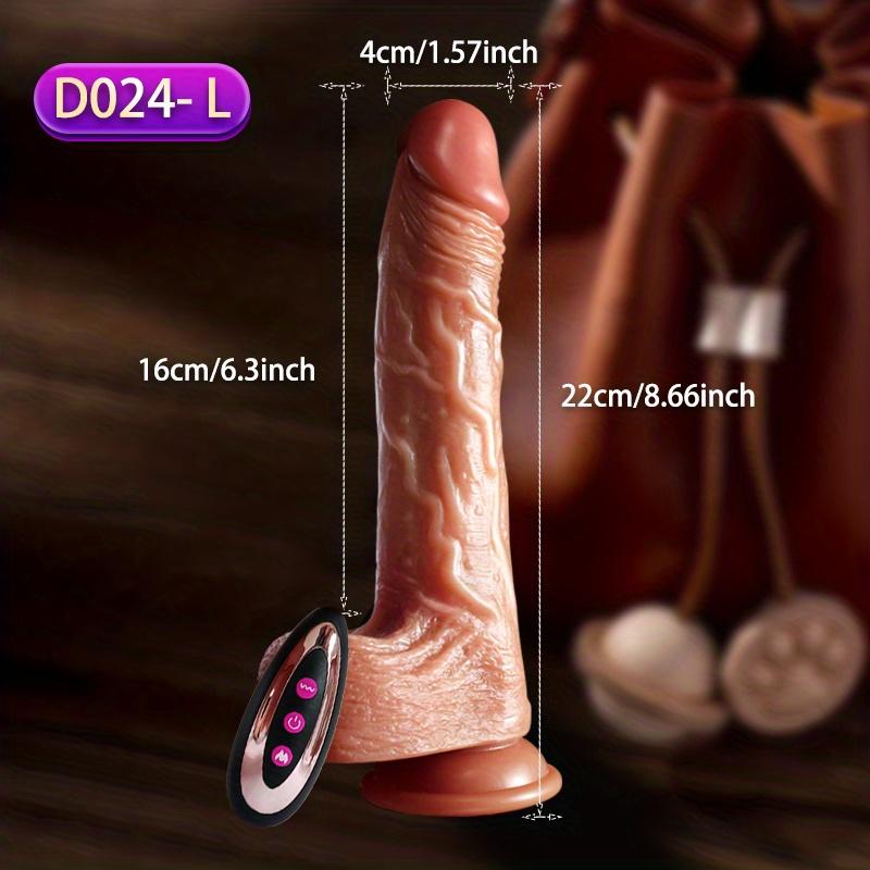 Realistic Electric & Telescopic Dildo With Suction Cup Dildos For Women, Adult Sex Toys, Female Massage Masturbation, Vaginal G-spot And Anal Play