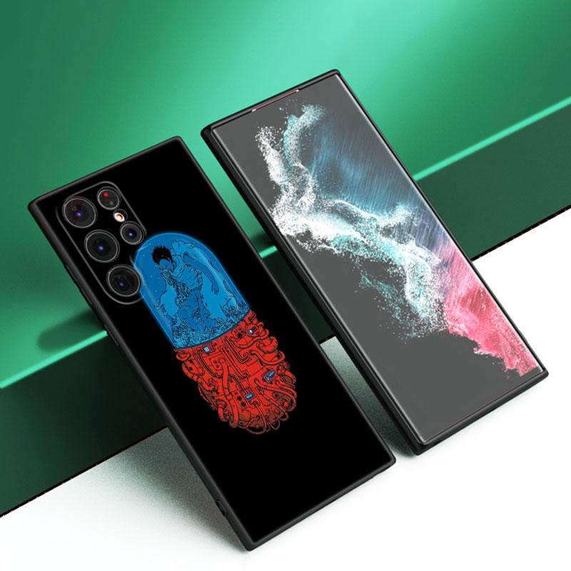 Akira 1988 Film Black Silicone Phone Case For Samsung Galaxy S23 S21 S20 FE S24 S22 Ultra S10E S10 S9 S8 Plus