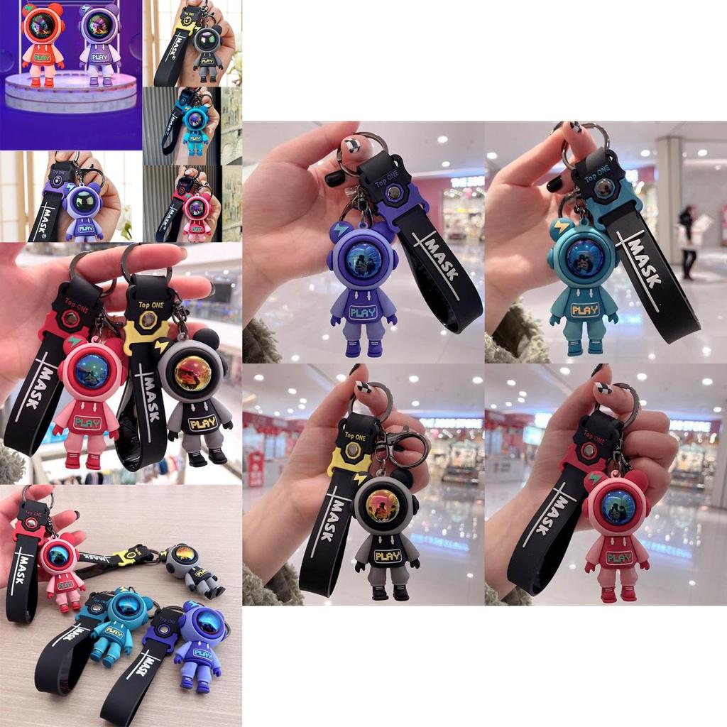 High-quality Silicon Astronaut Key Chain Ring