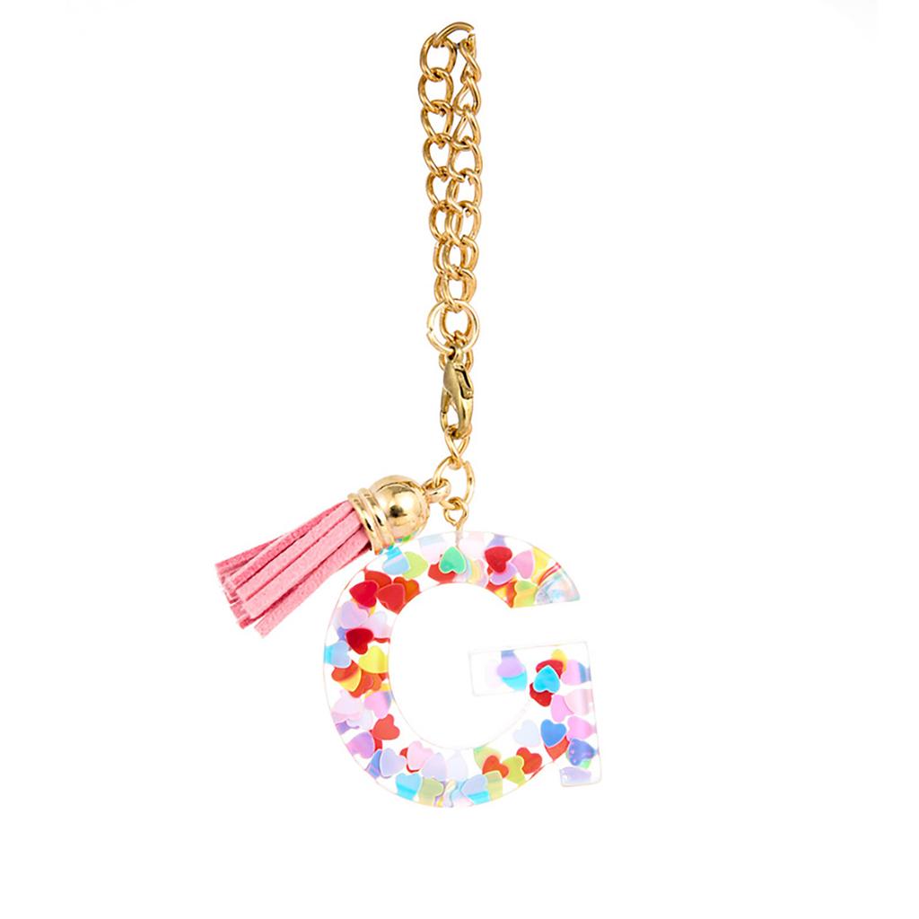 Letter Charm Accessories For 1 PCS Cute Initial Keychain Handle Charm For Tumbler For Women Girls