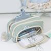 Large Capacity 3 Layered Pencil Bags Kawaii Front Pocket Pencil Pouch School Stationery Gifts Creative Pencil Case