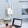 1pcs 1200Mbps WiFi Range Extender, Boost Home Network with Signal Booster, Router Combo, Wireless Internet Routers