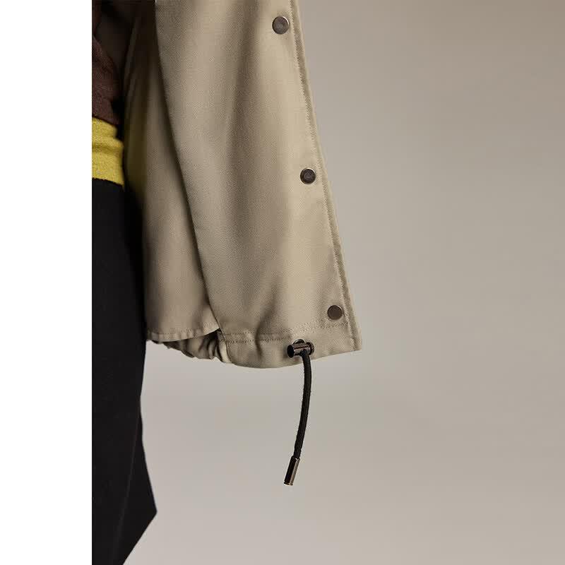 Women's Lightweight Stand-Collar Windbreaker Jacket