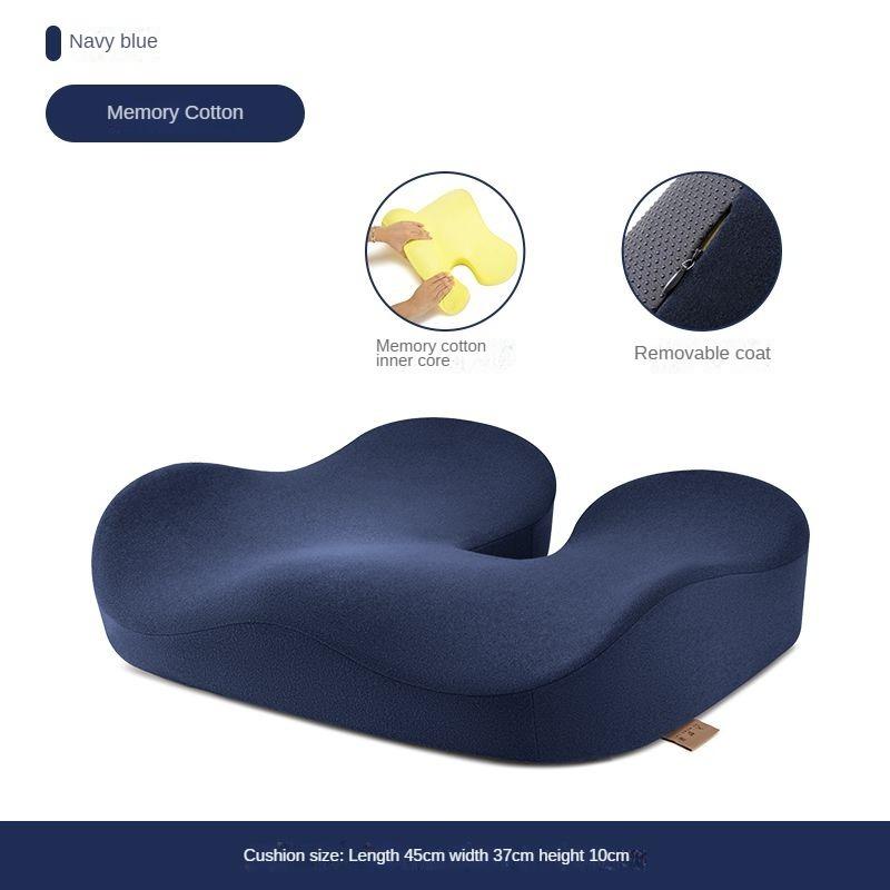 Memory Foam Chair Cushion Car Seat Support Buttock Cushion Pain Relief Orthopedic Pillow Massage Lumbar Pillow Hips Waist Pads