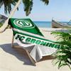 Large Beach Towel with FC Groningen Dutch Football Crest, Quick Dry Microfiber, Soft and Durable, for Beach Pool Travel