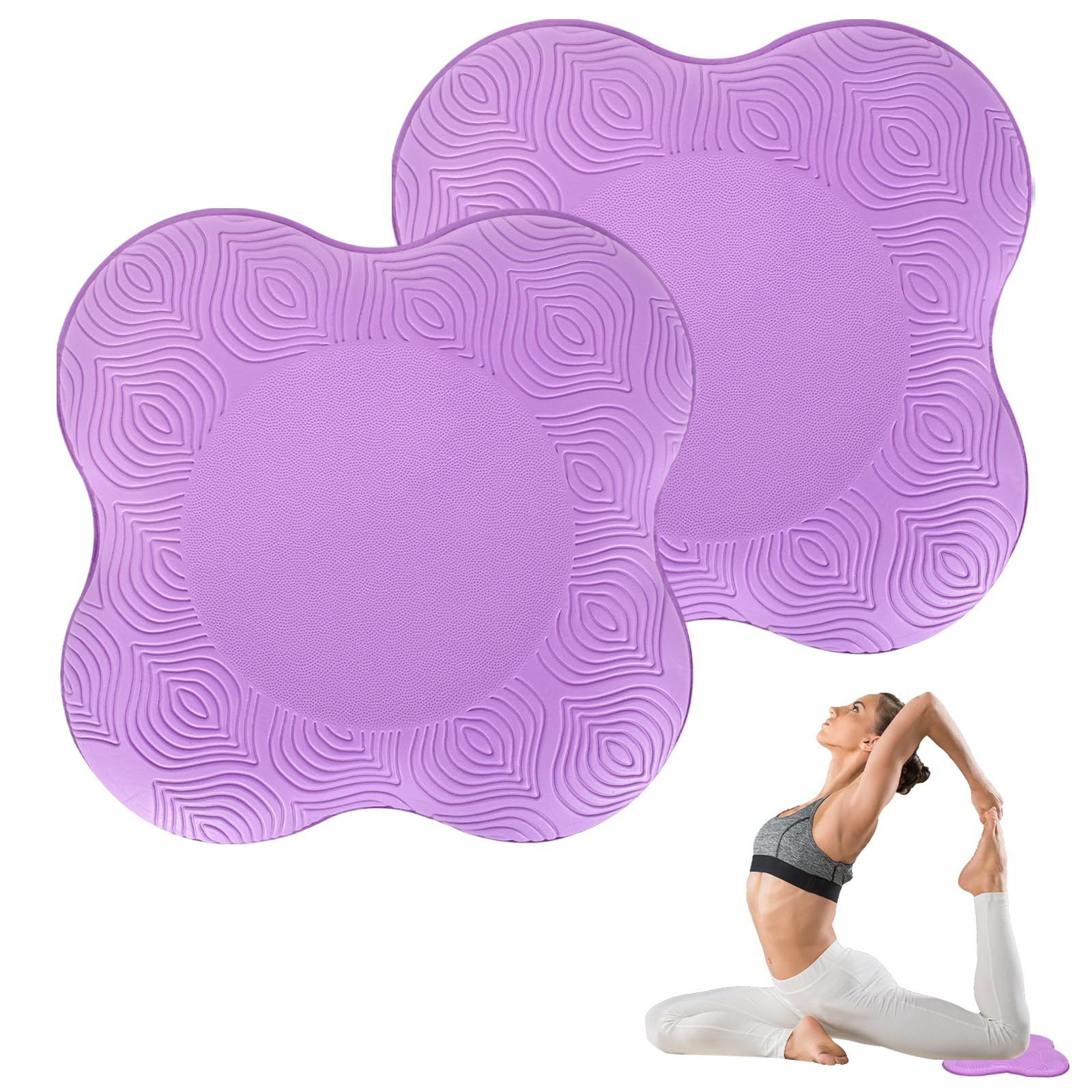 

Yoga Knee Pads, Knee Mats, Elbow Mats, Set of 2,