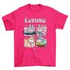 2025 New LABUBU Girl Short-sleeved, Cute Girl Children's T-shirt, 3D Printed Pattern Children's Top, Beautiful Casual Round Neck Clothing