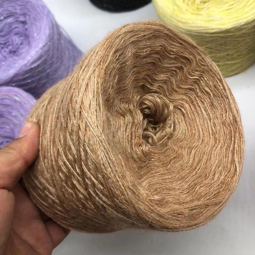 Ultra Soft Cashmere Silk Mohair Hand Knitting Yarn Material Kit Premium Spun Yarn Hand Mixed Twist True Silk  Hair