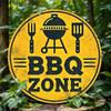BBQ Zone Metal Art Gift Decor For Grill Lovers