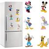 6Pcs Cartoon Characters Series Diamond Art Fridge Magnet Diamond Painting Refrigerator Magnet DIY Fridge Stickers for Fridge Whiteboards