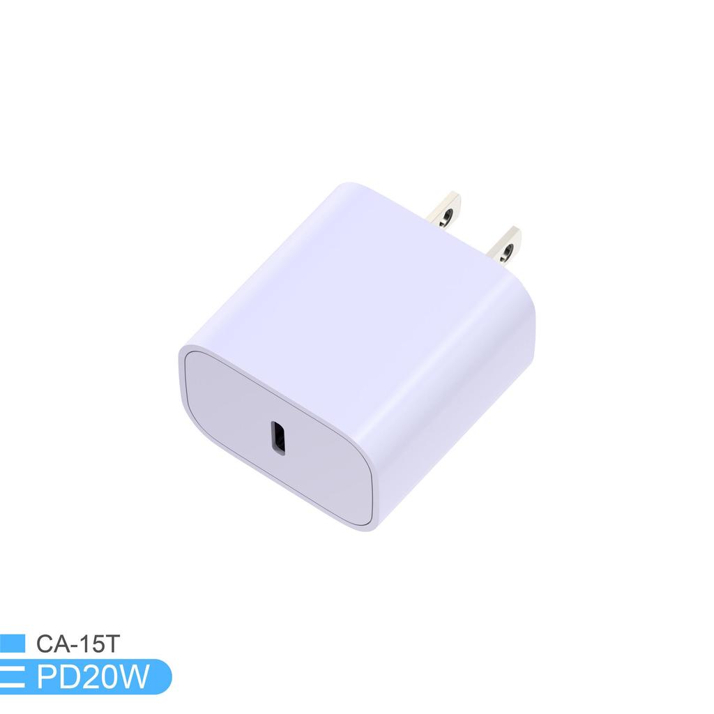 PD20W Fast Charger, US/EU/Japan Spec, PSE/CE/ETL Certified, Compatible with Apple for Fast Mobile Charging