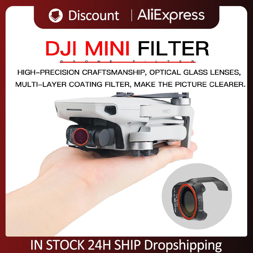 1/4/6pcs Lens Filters Dimming Polarizer for DJI Mavic Mini 1 2 SE UV/CPL/ND/PL Drone Optical Glass Replacement Set Accessory