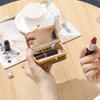 Real Leather Cosmetic Case with High-quality Appearance, Bag Storage Box, Earphone Case, Jewelry Box