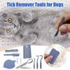 Tick Remover For Dogs Pet Flea Puller Set Multifunctional Ergonomic Flea And Tick Remover Kit For Dogs Cats And Multi-Pet